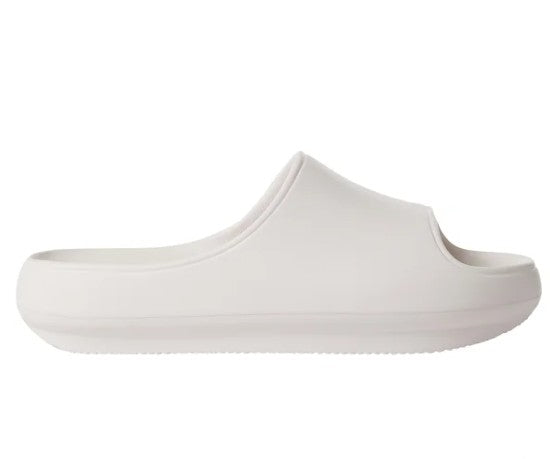 32 Degrees Unisex Size XL (W 11-12/ M 9-10) Cushion Slide Sandal, White, Grade A