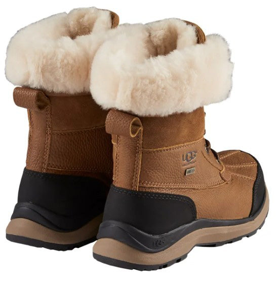 UGG Ladies' Size 9, Adirondack III Waterproof Leather Boots, Brown, Grade A