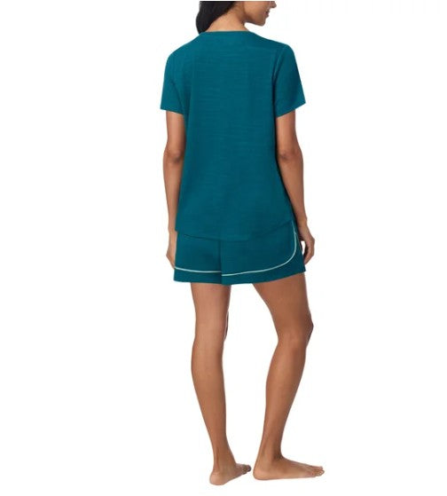 Carole Hochman Midnight Women's Size Small (6-8) 3-piece PJ Set, Teal