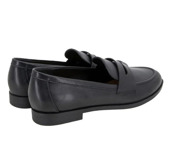 Kensie Ladies' Size 10 Penny Loafers Shoes, Black, Customer Return