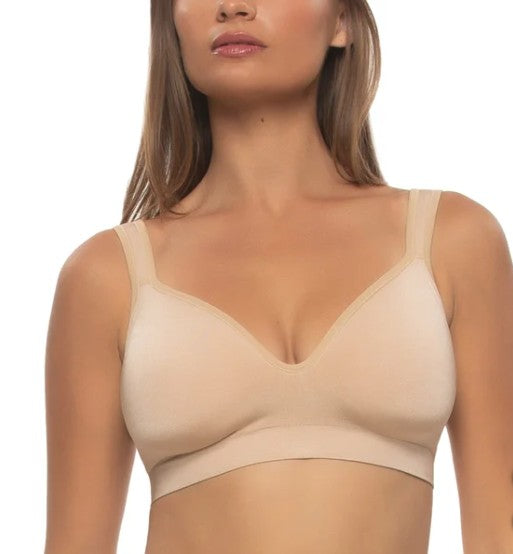 Felina Women's Size Medium Adaptive Cup Wire Free Bra, 2-pack, Open Box