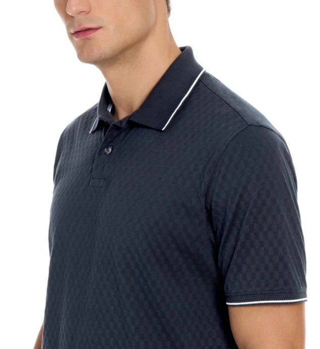 Ted Baker Men’s Size X-Large 2-Button Cotton Polo Shirt, Blue