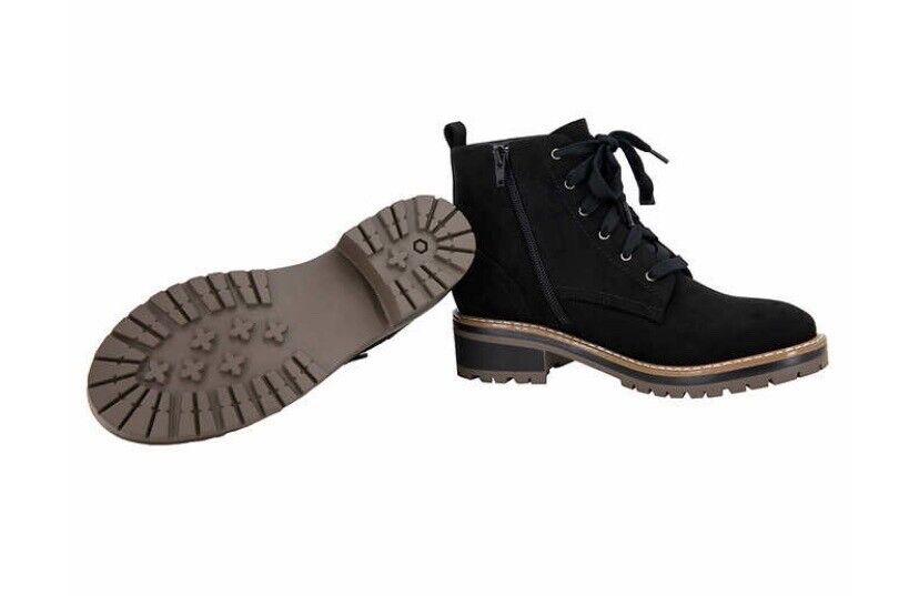 Kensie Kasha Ladies' Size 9 Lace Up Boot, Black, Customer Return