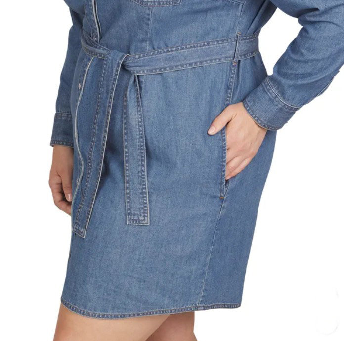Wrangler Ladies' Size XL (16) Denim Dress, Blue