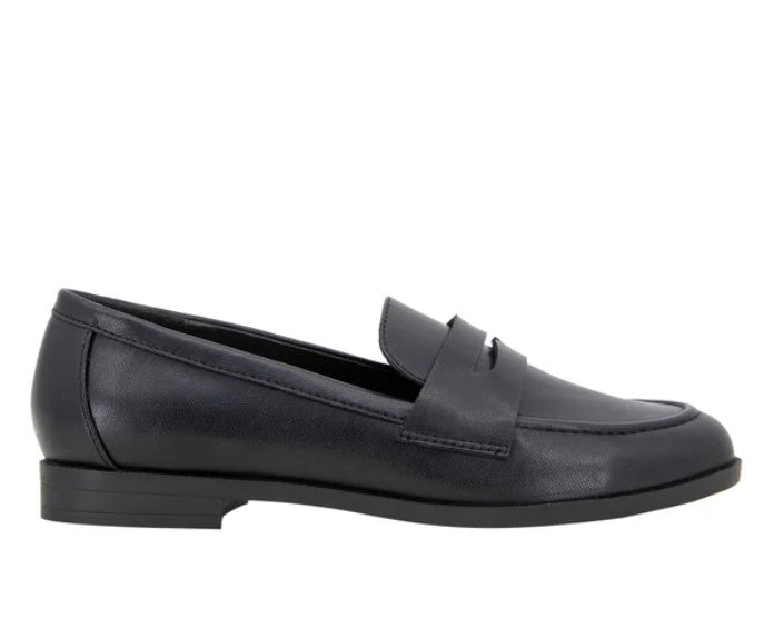 Kensie Ladies' Size 10 Penny Loafers Shoes, Black, Customer Return