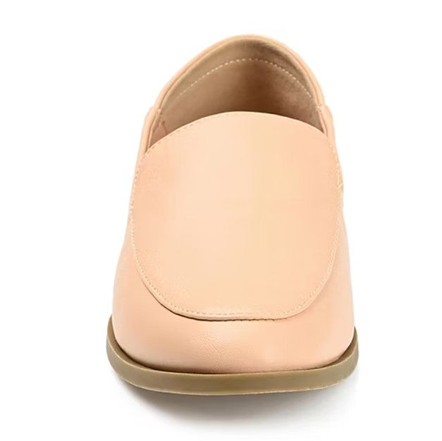 Journee Collection Corinne Womens Size 9 W, Moc Closed Toe Loafers, Nude