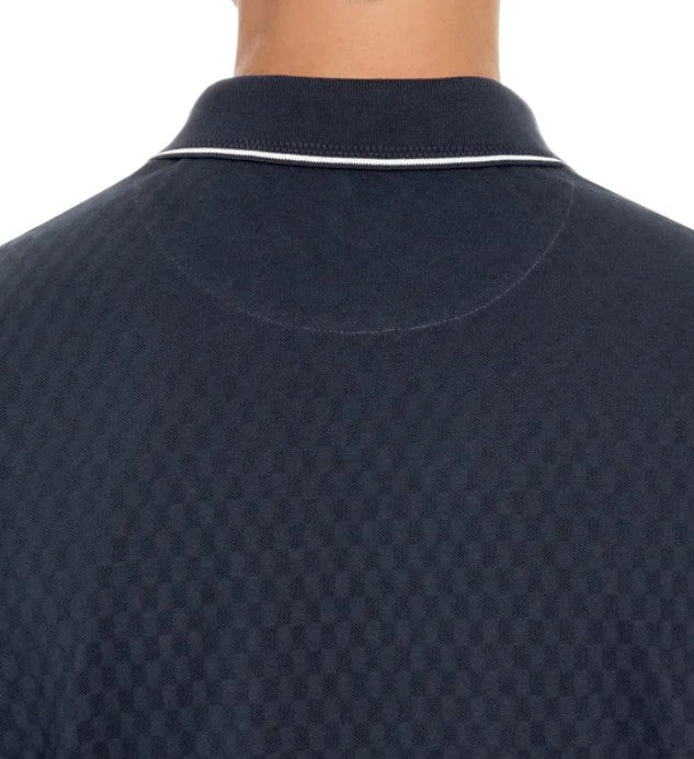 Ted Baker Men’s Size X-Large 2-Button Cotton Polo Shirt, Blue
