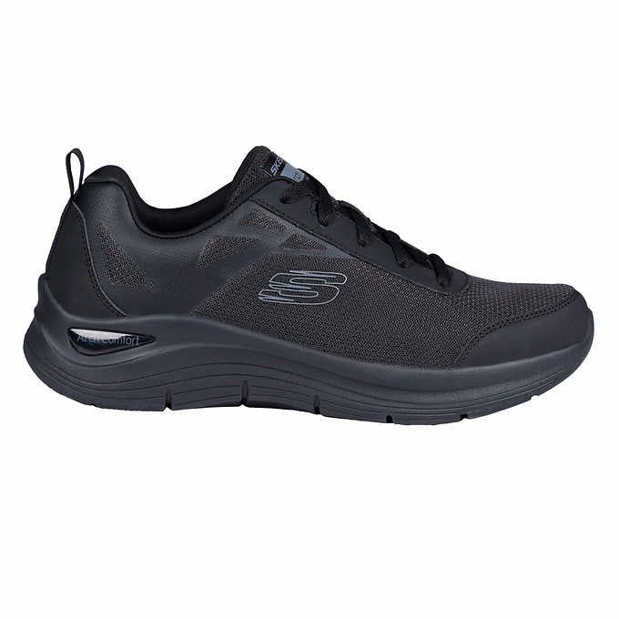 Skechers Men's Size 11 Arch Comfort Sneakers, Black, Grade B