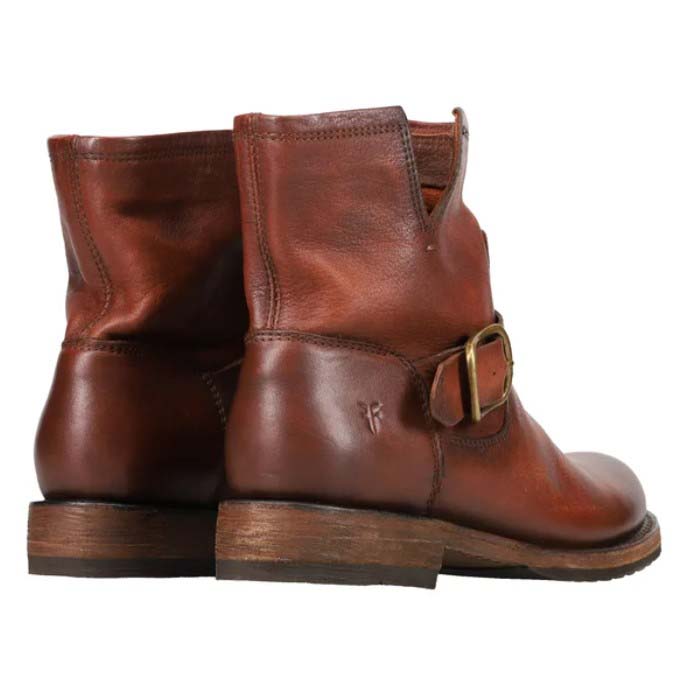 Frye Ladies' Size 6 Leather Bootie Pull On Boots, Tan, New in Box