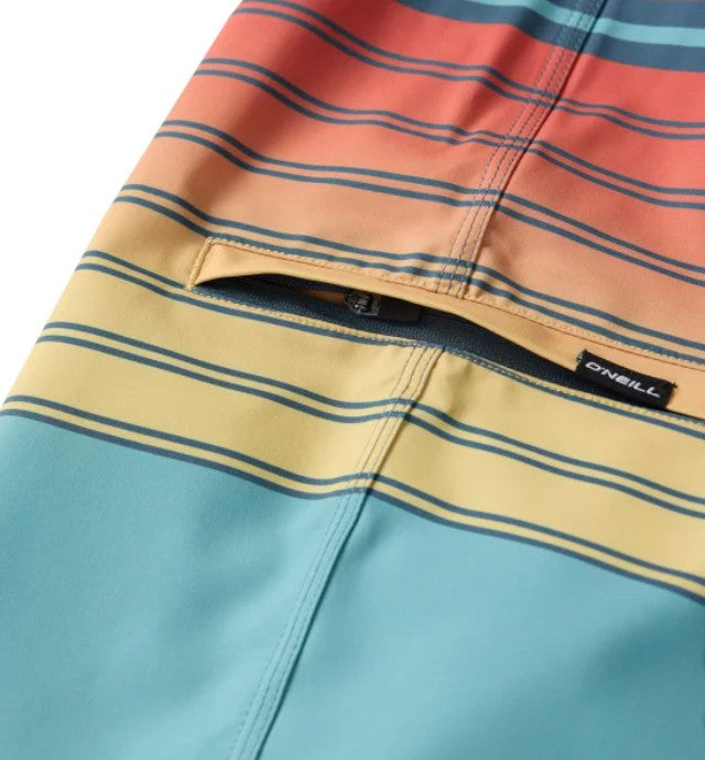 O'Neill Men's Size 34 Boardshorts 8 in. Swim Trunks, Multi