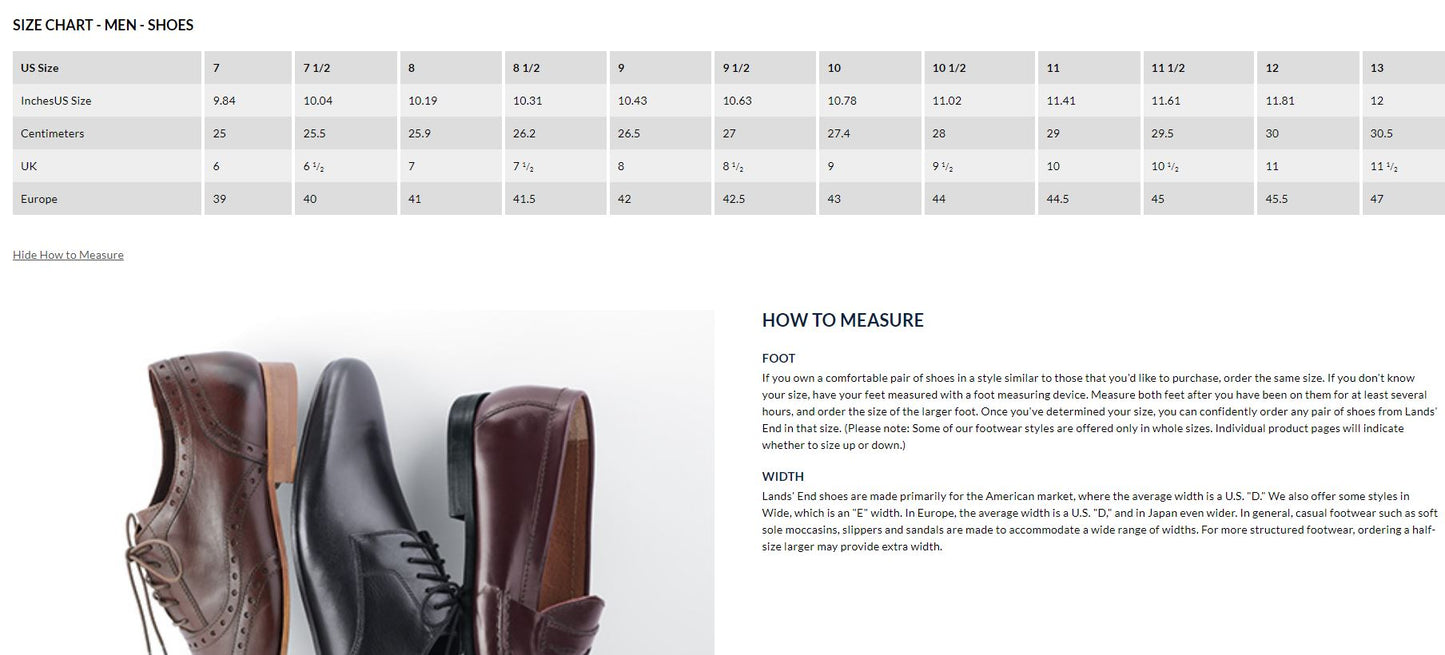 Lands End Men Size 8, Casual Lace-up Suede Sneaker Shoe, Iron Gray