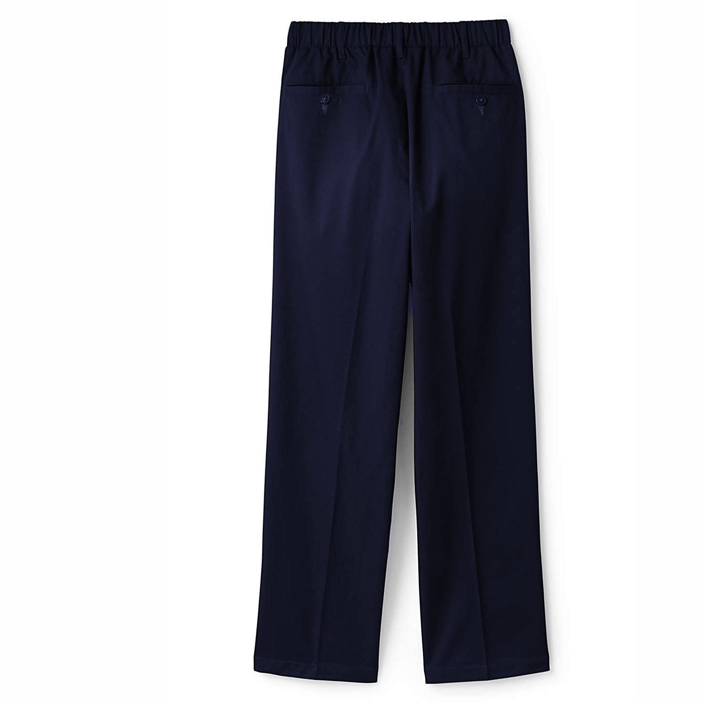 Lands End Uniform Boys 20, 32 Inseam, Iron Knee Active Chino Pants, Classic Navy