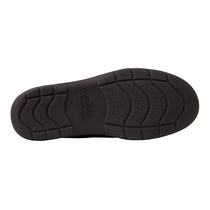 Dearfoams Mens Size Medium (9-10), Indoor/Outdoor Slipper Easy On/Off, Brown
