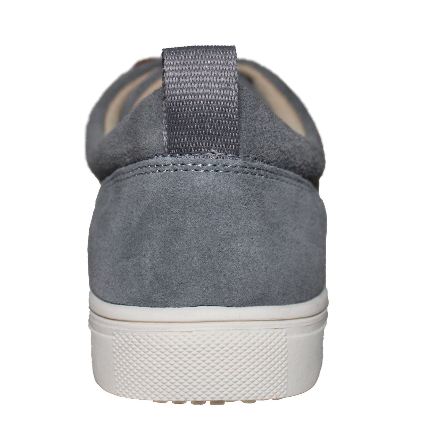 Lands End Men Size 8, Casual Lace-up Suede Sneaker Shoe, Iron Gray