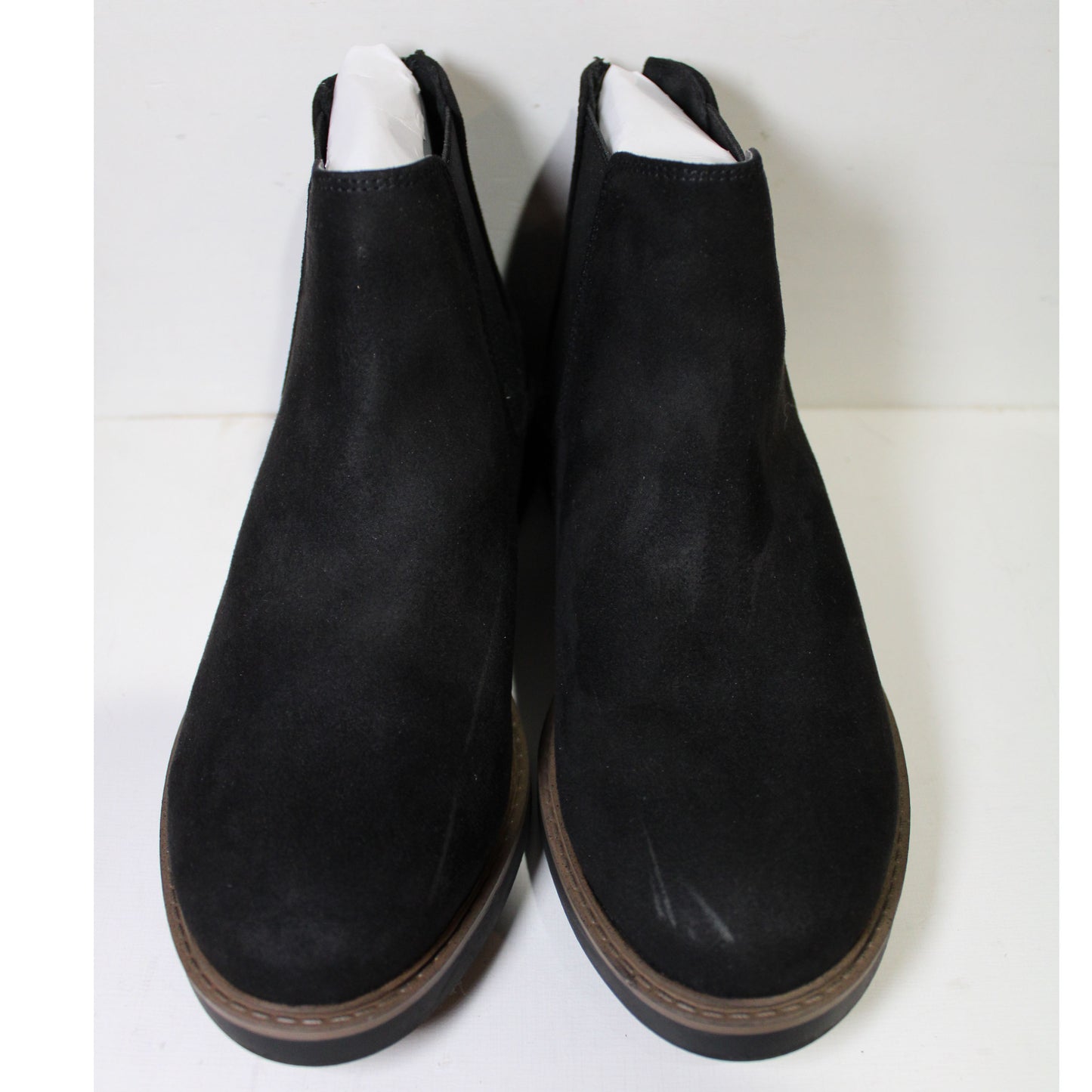 Kensie Sandor Ladies Size 6, Faux Suede Ankle Bootie, Black, Customer Return