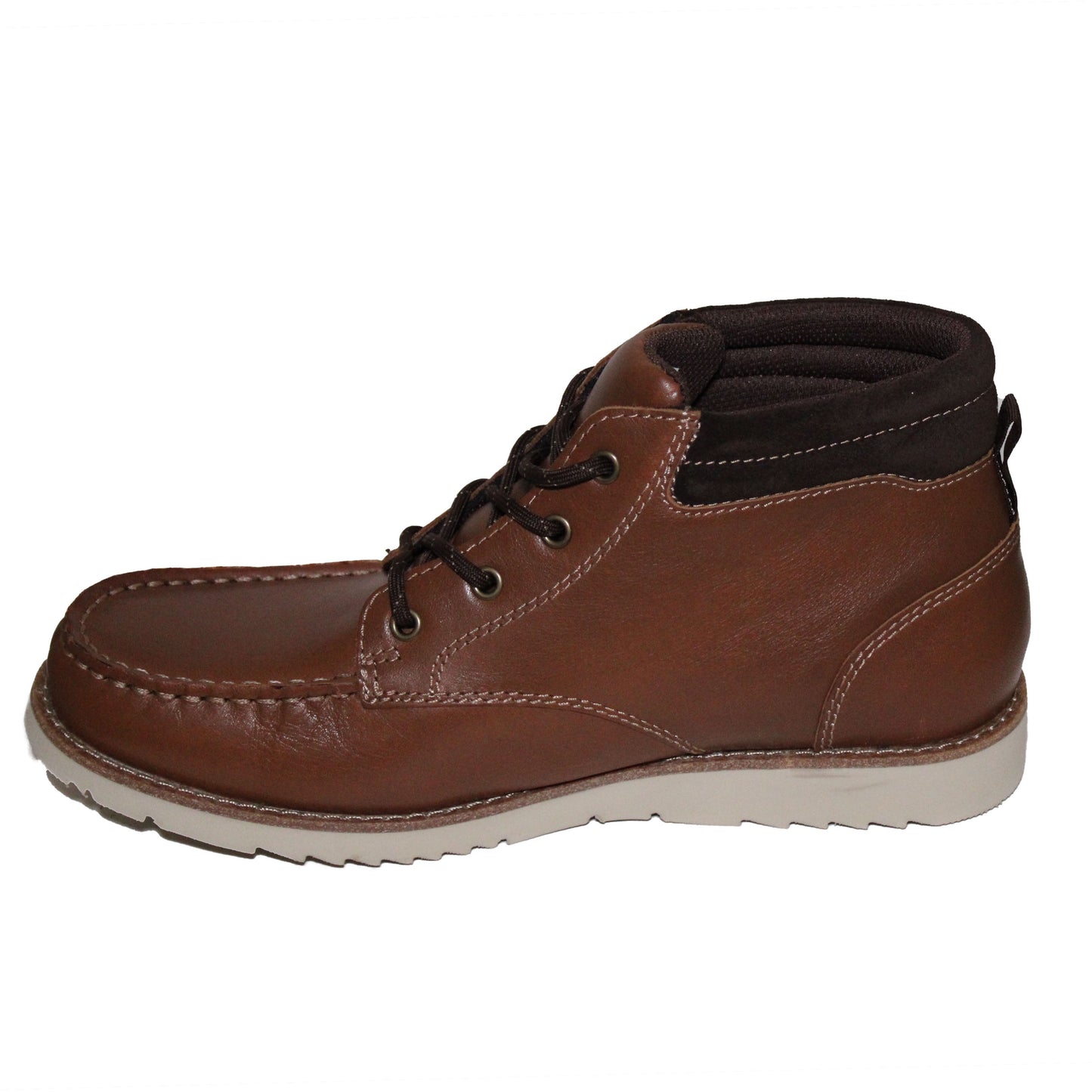 Lands End Men's Size 9, Comfort Leather Chukka Boots, Tan Leather