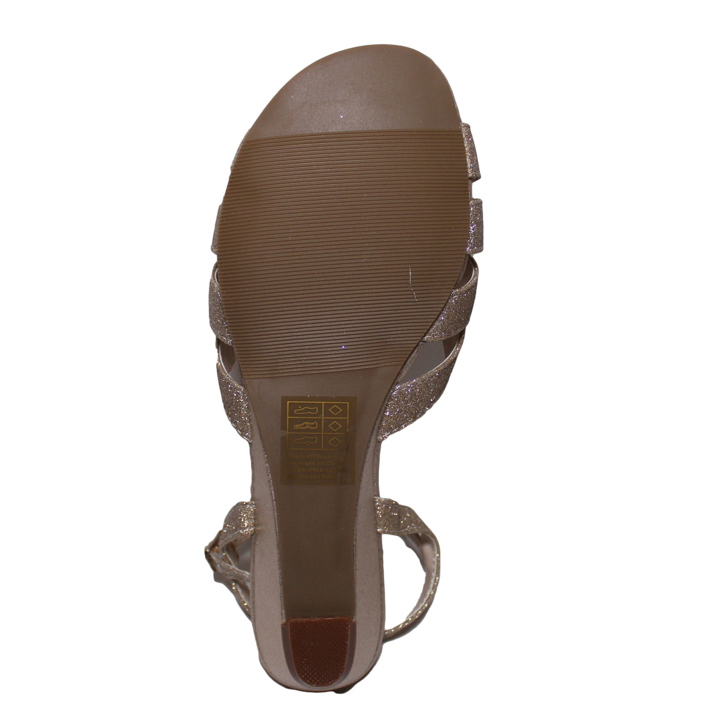 Benjamin Walk Women Size 6 M, Strappy Wedge Comfort Sandal, Champagne