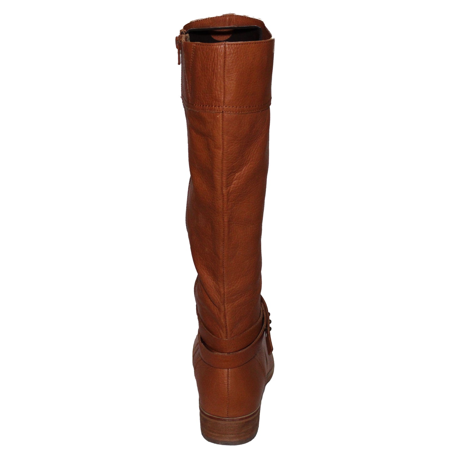 Lands End Blakeley Riding Boot, Women's Size 6.5, Leather, Hazelnut $249