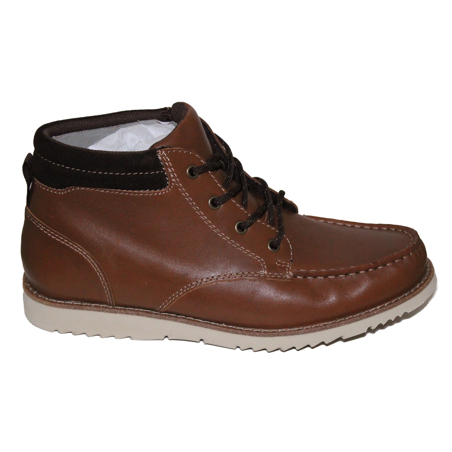 Lands End Men's Size 9, Comfort Leather Chukka Boots, Tan Leather