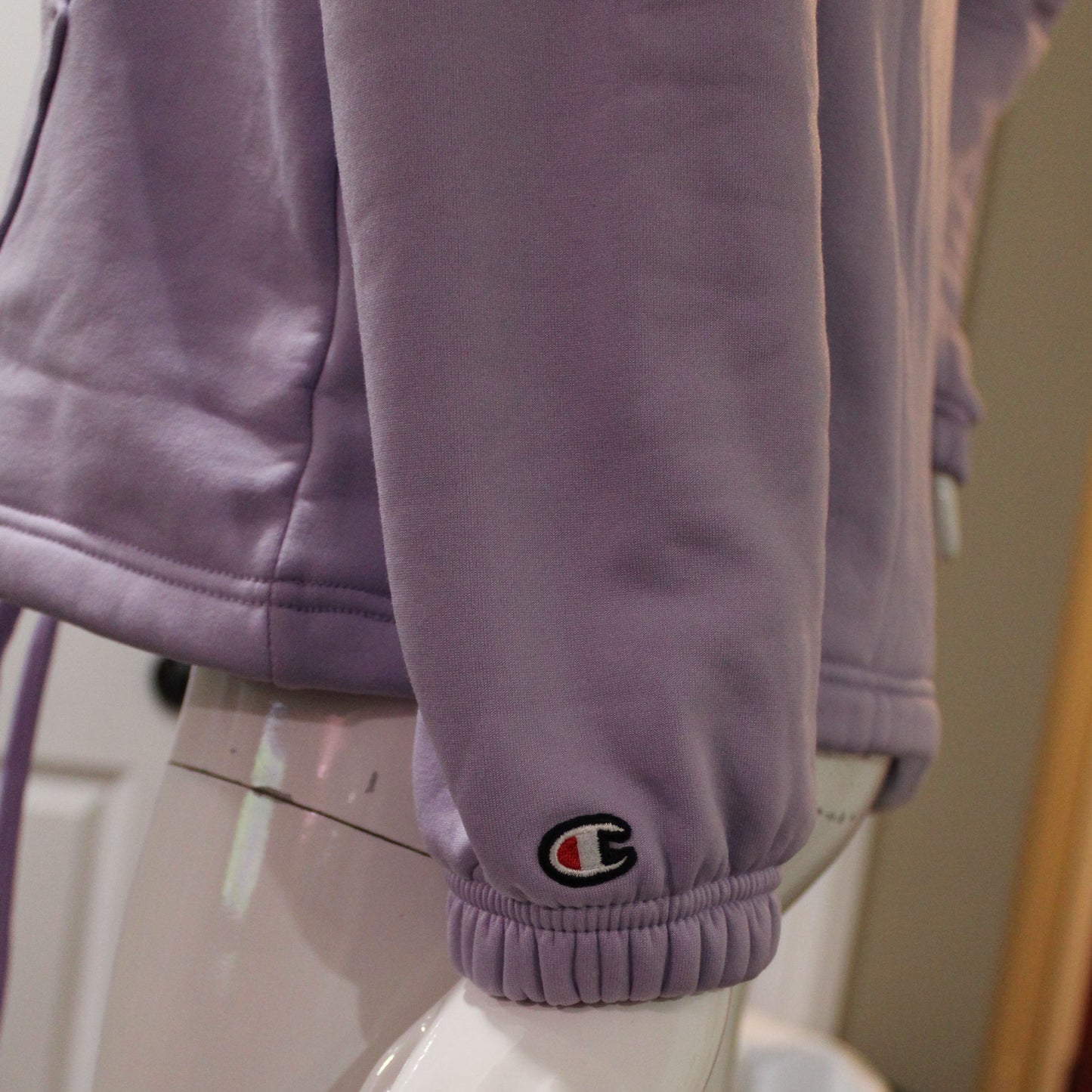 Champion Ladies' Size Small, Qtr. Zip Pullover Sweatshirt, Purple