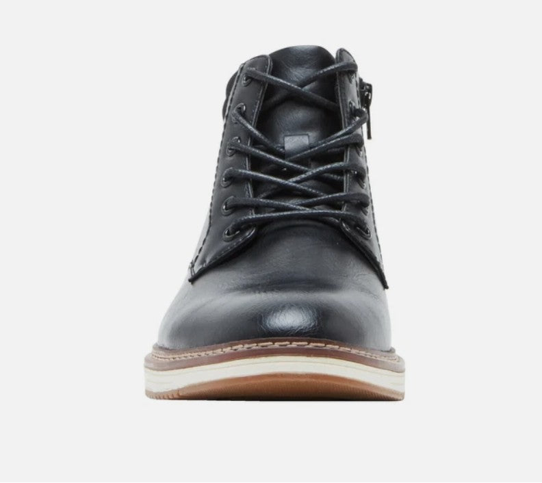 Steve Madden Men's Size 8 Chukka P-Jelen Ankle Boots, Black, New in Box