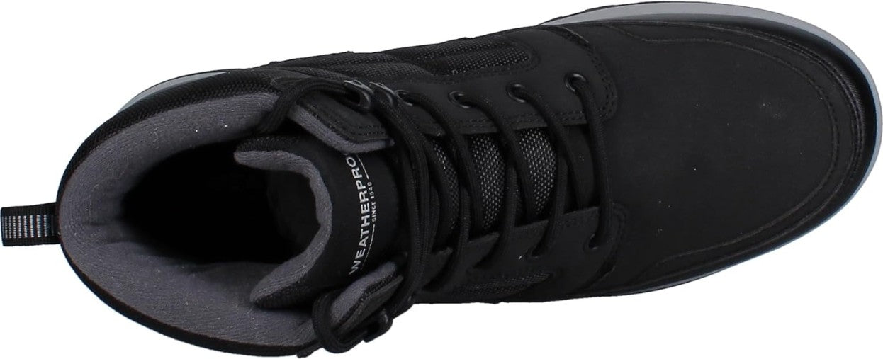 Weatherproof Men's Jenkins Size 9, Lace-Up Sneaker Ankle Boots, Black