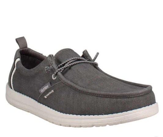 Hurley Men's Size 11, Lightweight Canvas Casual Shoes, Grey, Grade A