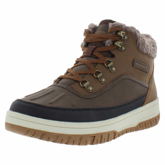 Weatherproof Men's Slope Size 9 Lace-Up Sneaker Boot, Brown, Customer Return