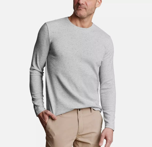 English Laundry Men's Size Medium Long Sleeve Crewneck Shirt, Gray