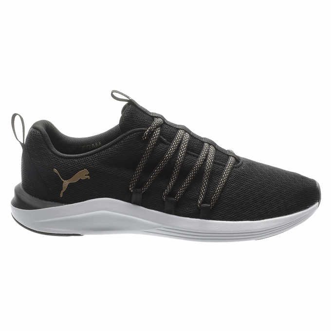 Puma Ladies' Size 7.5, Prowl Knit Shoe Sneaker, Black, Grade A