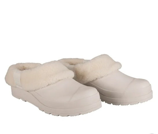 Hunter Ladies' Size 8 PLAY Insulated Clogs Shoes, White Willow, New in Box
