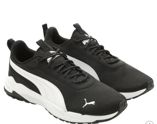 PUMA Men's Size 10 Zip C Sneakers Athletic Shoes, Black, Customer Return