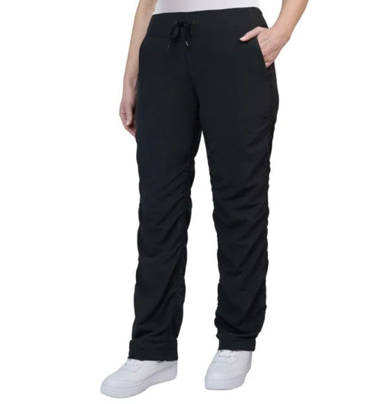Kirkland Signature Women's Size XXL (16-18) Woven Active Pants, Black
