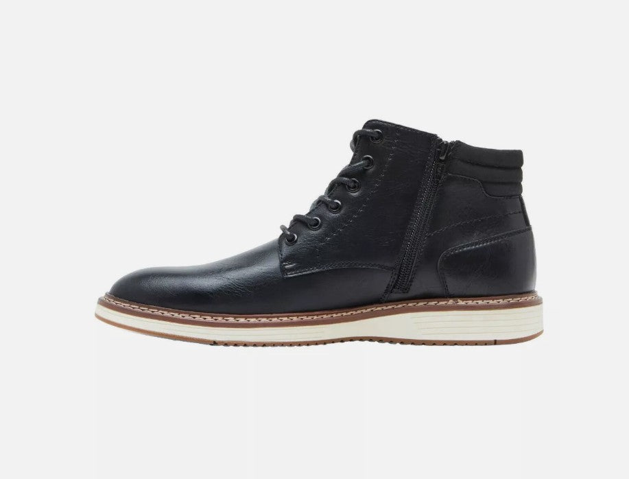 Steve Madden Men's Size 8 Chukka P-Jelen Ankle Boots, Black, New in Box