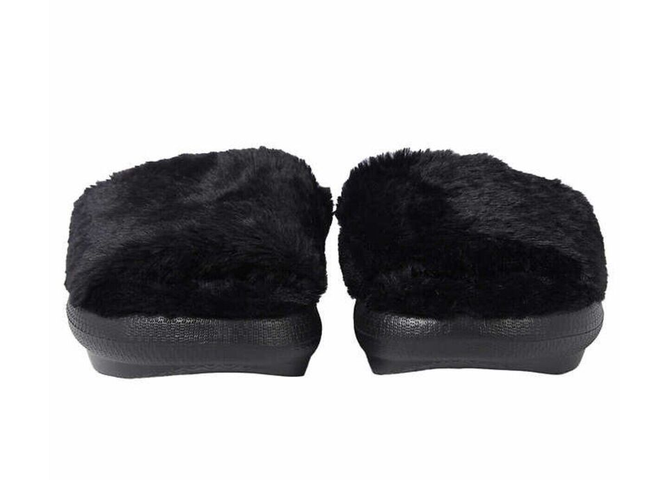 32 Degrees Heat Plush Women's Size X-Large (11/12) Cushion Slide, Black