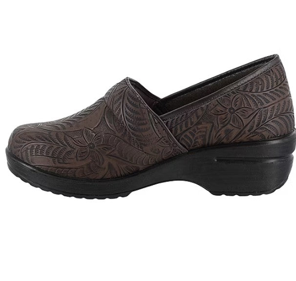 Easy Works Easy Street Slip Resistant Clogs Womens Size 6 W, Lyndee Shoes, Brown