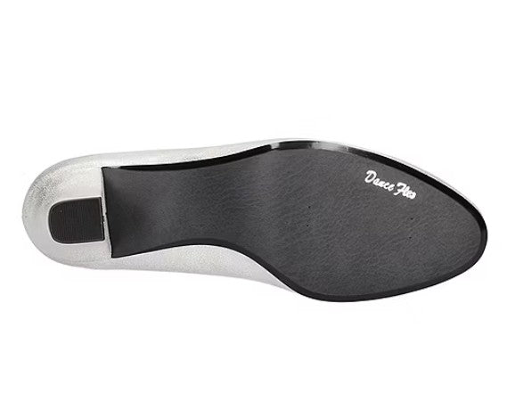 Easy Street Women's Size 8 M, Ballari Low Block Heel Pumps Dress Shoes, Silver