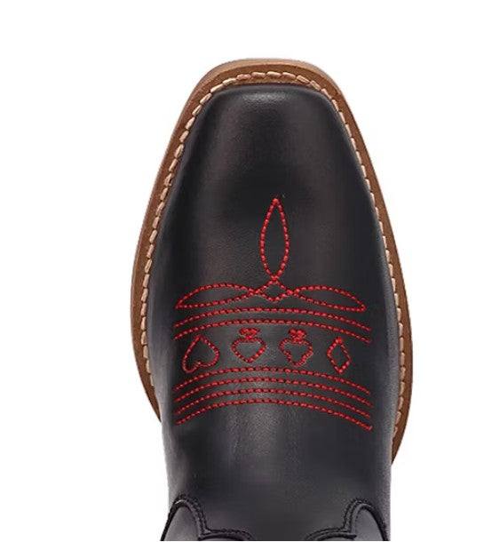 Dingo Womens Size 11 M, Jack Of Diamonds Embroidered Black Leather Cowboy Boots