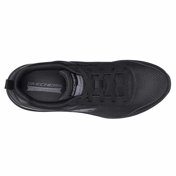 Skechers Men's Size 11 Arch Comfort Sneakers, Black, Grade B