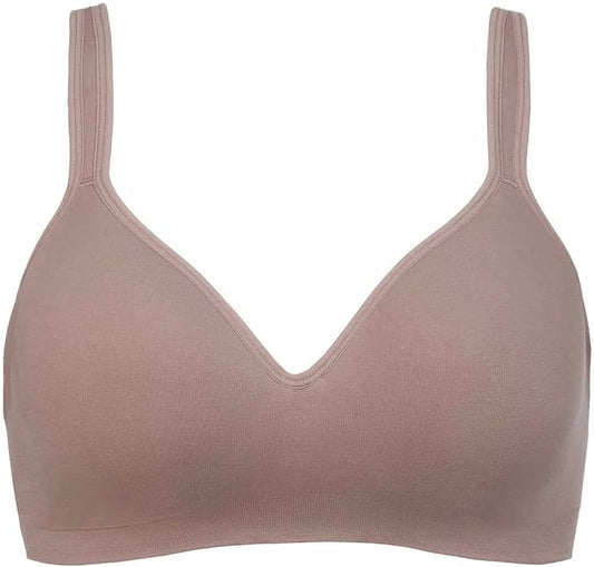 Carole Hochman Ladies' Size Small, Wirefree Bra, 2-pack Bark (1) Cloud (1), Customer Return