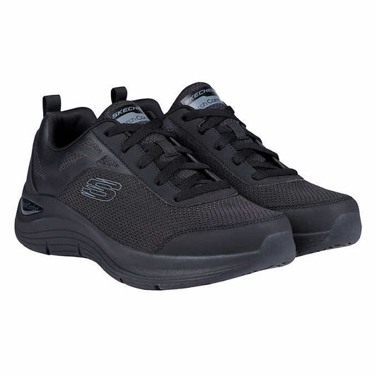 Skechers Men's Size 11 Arch Comfort Sneakers, Black, Grade B