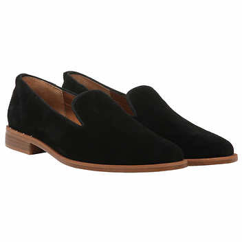 Franco Sarto Ladies' Size 9 Loafer Suede Upper, Black, Customer Return