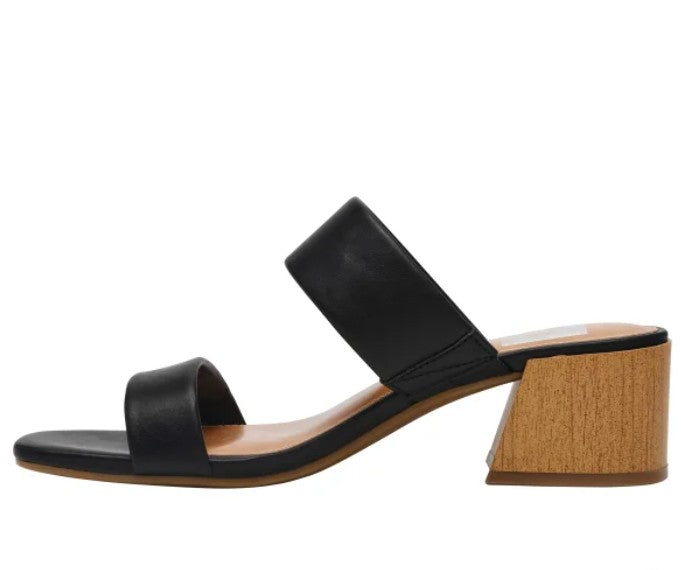 DV by Dolce Vita Ladies' Size 8.5 Sharona Heel Strap Sandal, Black, NWOB