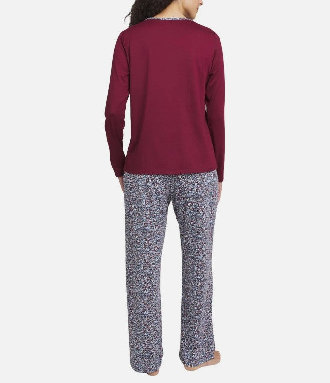 Lands' End Ladies Size Small (6-8), 2-piece Pajama Set, Red