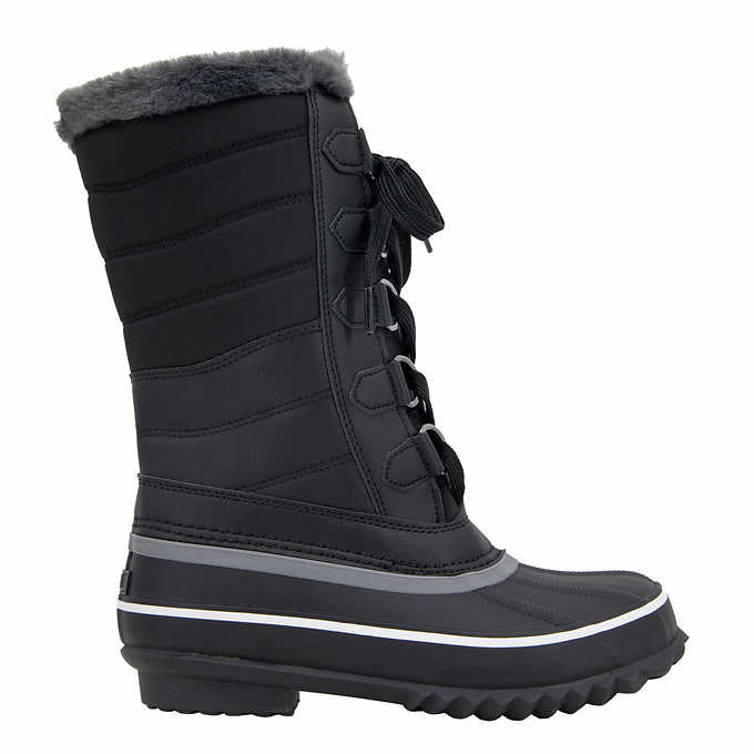 JBU Sabine Ladies' Size 8 Water Resistant Winter Boots, Black, New in Box