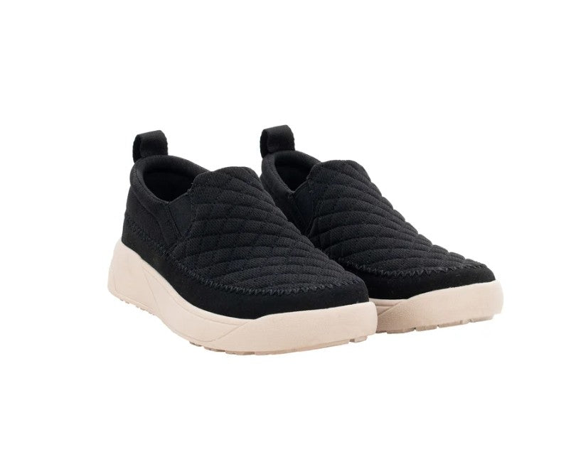 Staheekum Women's Size 8, Quilted Slip-On Casual Shoes, Black