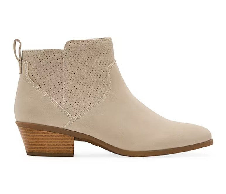 Arizona Jean Co Womens Size 9.5 M, Lambray Stacked Heel Booties, Stone