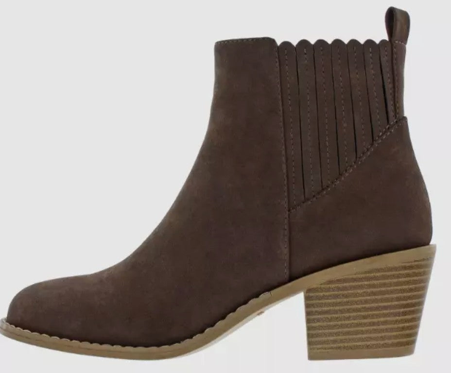 Draper James Elle Ladies' Size 8 Ankle Bootie Boots, Brown, New in Box