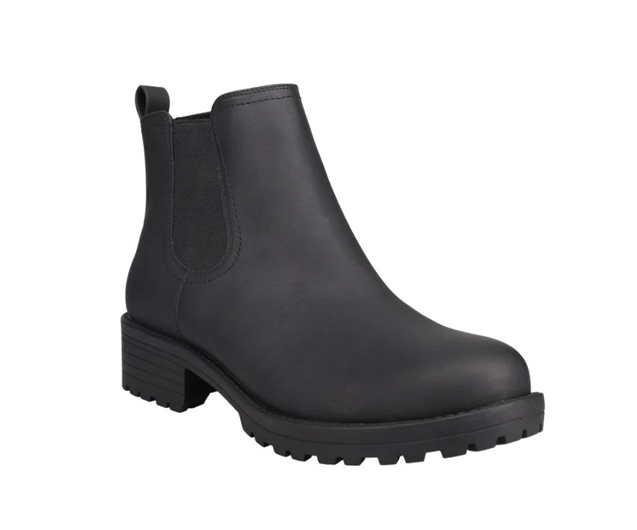 Buffalo David Bitton Ladies' Size 6.5, Anna Water Repellant Chelsea Boots, Black