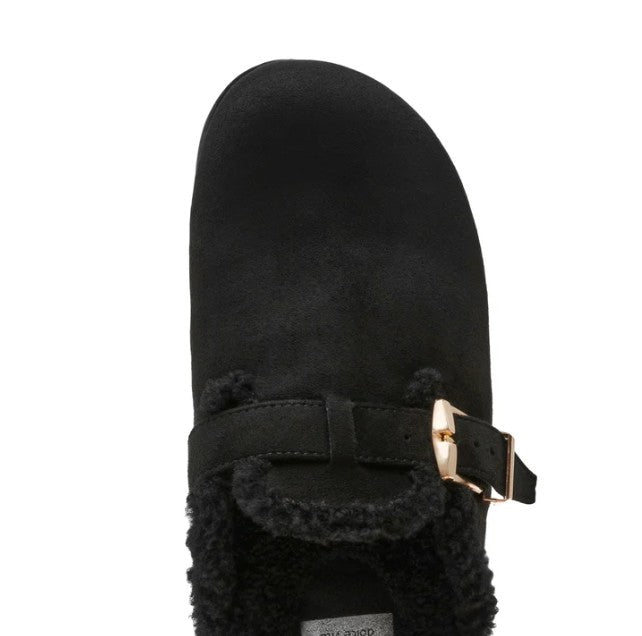 Dolce Vita Women's Size 8, Faux Suede Clogs Cozy Slides, Black